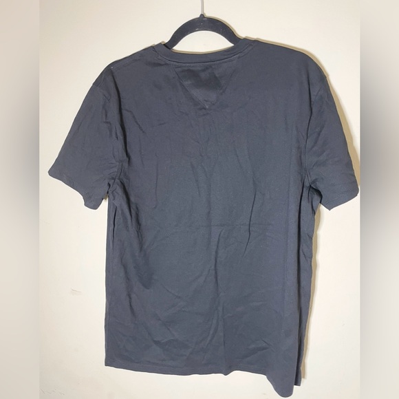 Sz M men Tommy Hilfiger short sleeve t shirt V neck NWT black - Picture 5 of 5